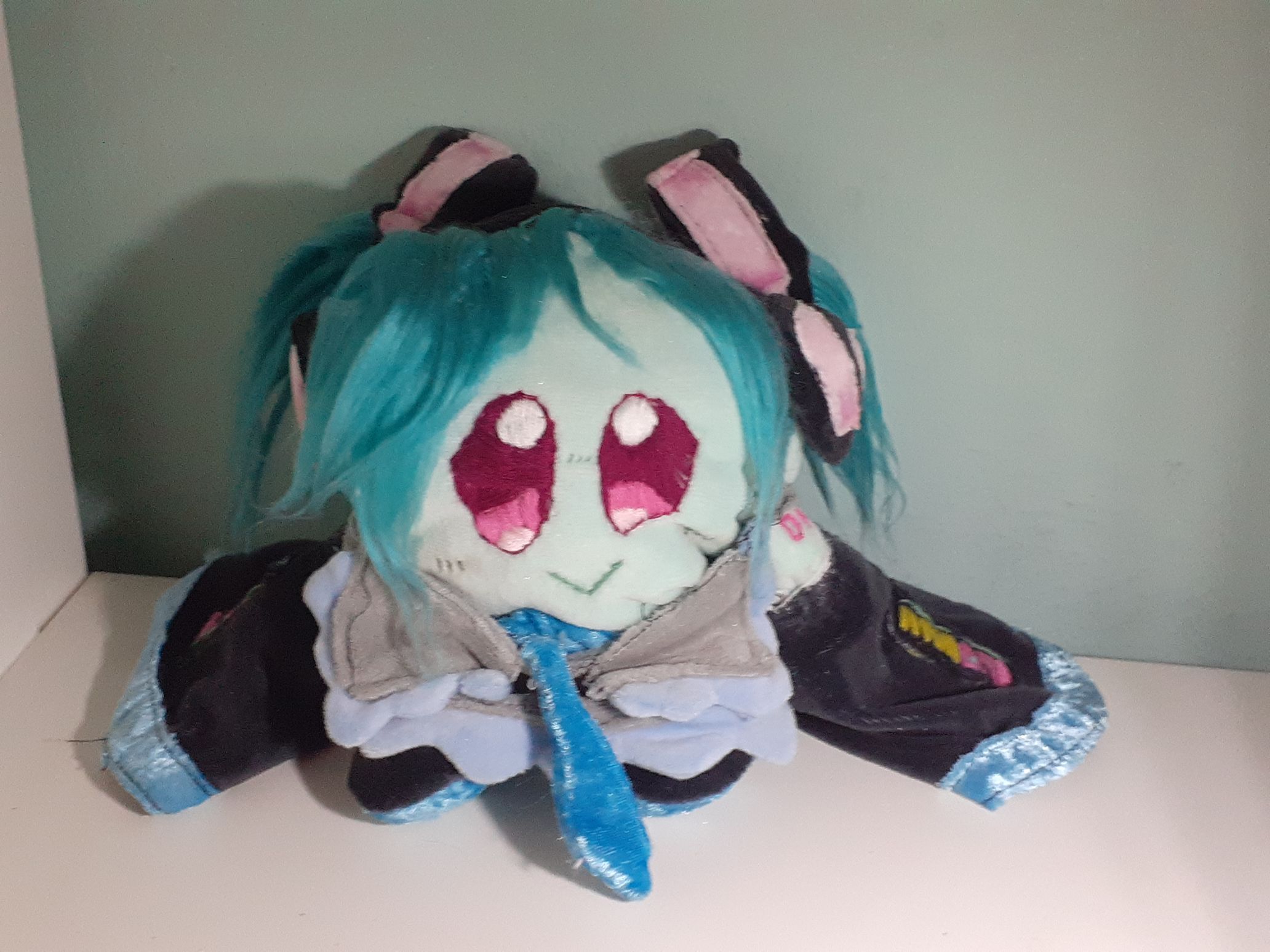 Plushie of Hatsune Miku, but as an adorable puffball!